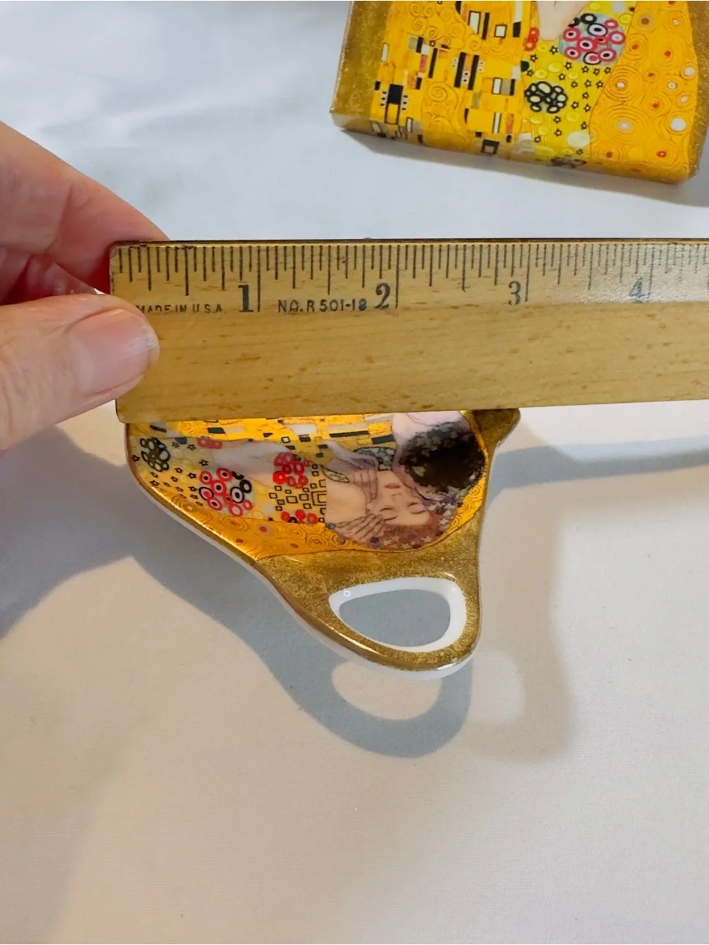 Gustav Klimt Teabag Holder Porcelain Spoon Rest 
